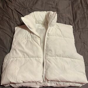White Puffer Vest